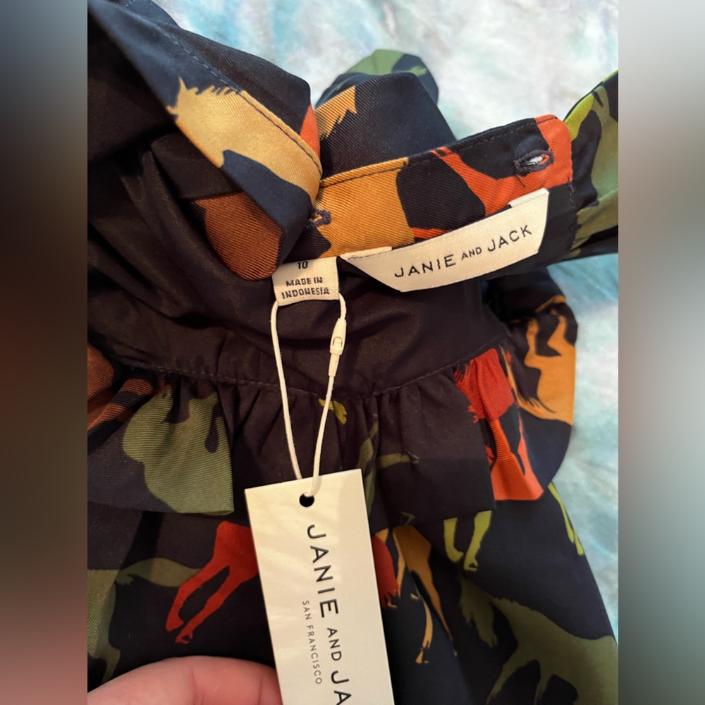 Janie and Jack Multicolor fancy horse blouse